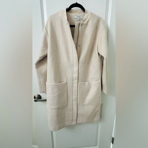 Women's THAKOON COLLECTIVE Cream Coat Size Small